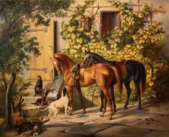 Horses at the Porch