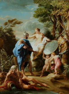 Venus Presenting Aeneas with Armour Forged by Vulcan